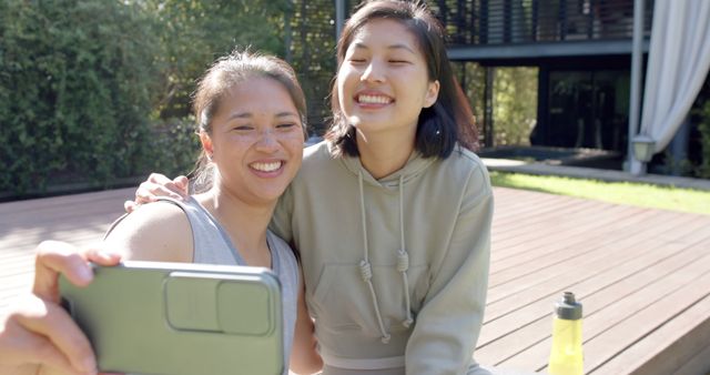 Cheerful Friends Taking Selfie Outdoors - Download Free Stock Images Pikwizard.com