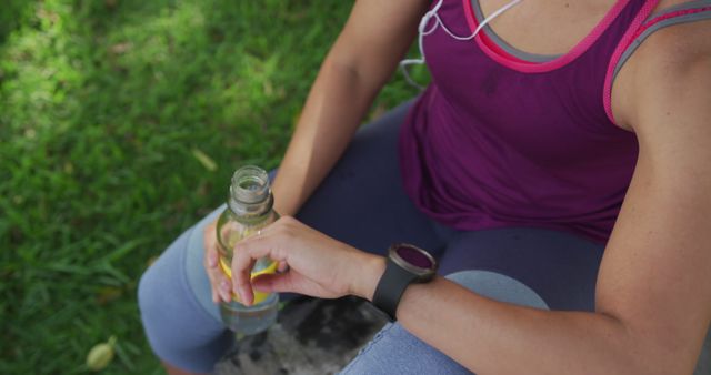 Athlete Sitting on Bench Drinking Water After Workout - Download Free Stock Images Pikwizard.com