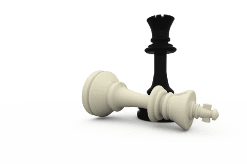 black and white chess kings on transparent background - Download Free Stock Videos Pikwizard.com