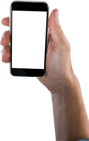 Hand Holding Smartphone Transparent Background Mockup - Download Free Stock Videos Pikwizard.com
