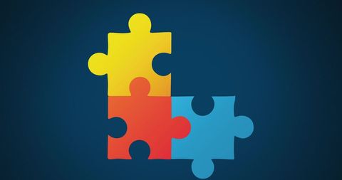 Multicolored Puzzle Pieces for Autism Awareness - Download Free Stock Images Pikwizard.com