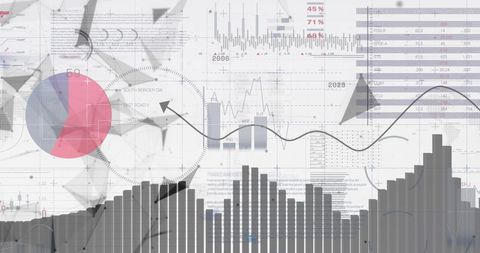 Abstract Data Visualization with Graphs and Charts - Download Free Stock Images Pikwizard.com
