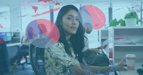 Innovative Team Collaborating in Modern Office Environment