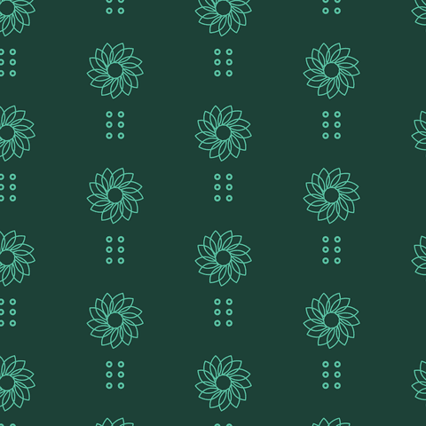 Transparent Vector Green Flower Pattern on Geometric Background - Download Free Stock Videos Pikwizard.com