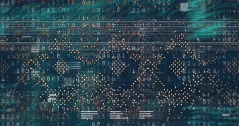 Abstract Digital Circuit With Binary Code