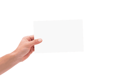 transparent background hand holding blank paper copy space - Download Free Stock Videos Pikwizard.com