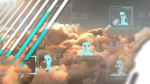 Futuristic Social Media Network over Cloudscape Visualization