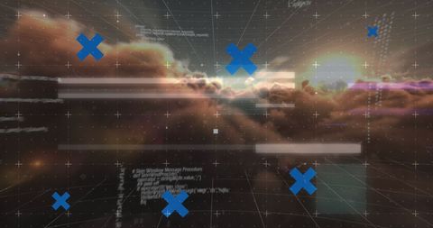 Abstract Digital Network Over Atmospheric Background - Download Free Stock Images Pikwizard.com
