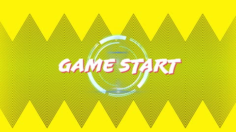 Exciting Game Start Animation with Bold Colors