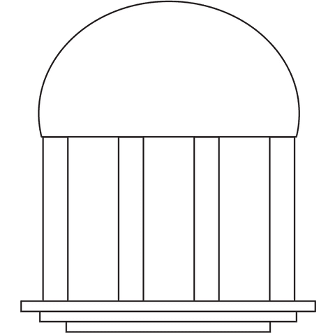 transparent illustration of classical white building with columns - Download Free Stock Videos Pikwizard.com