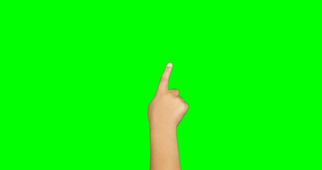 Finger Pointing Gesture on Green Background - Download Free Stock Images Pikwizard.com