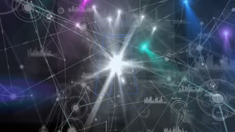 Network of Connections and Digital Interface Animation