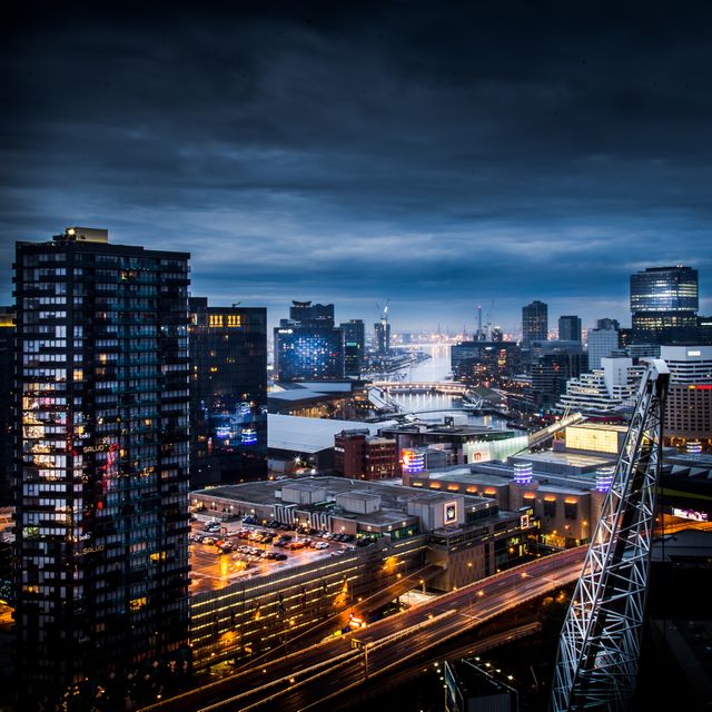 City during Nighttime - Download Free Stock Photos Pikwizard.com