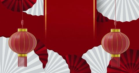 Festive Chinese Lanterns and Patterns for Lunar New Year Celebration - Download Free Stock Images Pikwizard.com