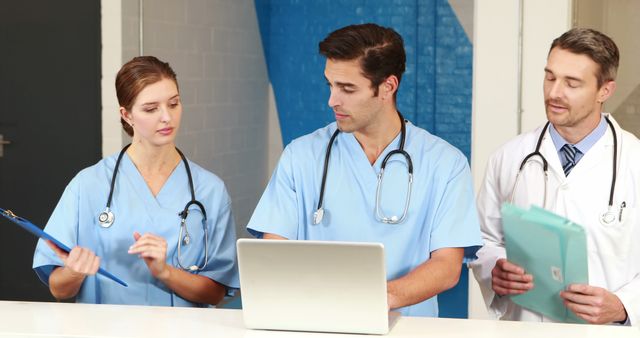 Healthcare Team Collaborating on Patient Information - Download Free Stock Images Pikwizard.com