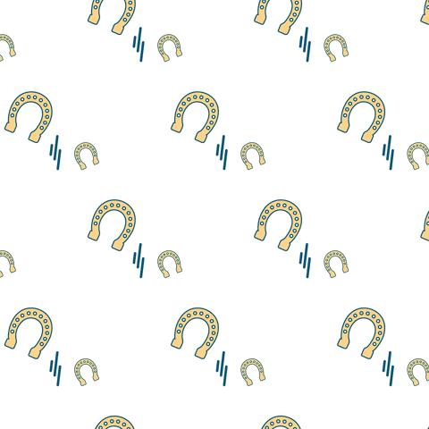 Lucky Yellow Horseshoe Pattern on Transparent Background for Design - Download Free Stock Videos Pikwizard.com
