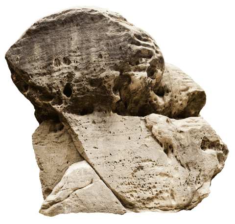 large weathered rock, grey stone isolated on transparent background - Download Free Stock Videos Pikwizard.com