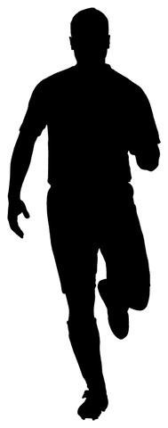 silhouette athlete running transparently on white - Download Free Stock Videos Pikwizard.com