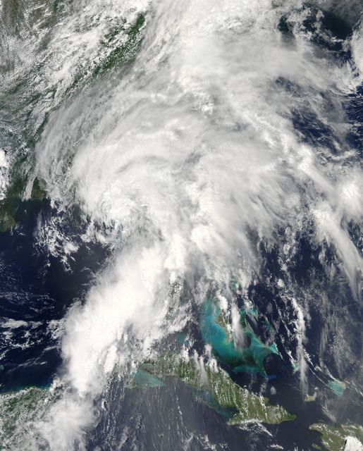 This image from the MODIS instrument aboard NASA's Terra satellite shows tropical storm Andrea on June 6, 2013, at 2:45 p.m. EDT, as the system was making landfall in the big bend area of Florida.   Credit: NASA Goddard's MODIS Rapid Response Team  <b><a href="http://www.nasa.gov/audience/formedia/features/MP_Photo_Guidelines.html" rel="nofollow">NASA image use policy.</a></b>  <b><a href="http://www.nasa.gov/centers/goddard/home/index.html" rel="nofollow">NASA Goddard Space Flight Center</a></b> enables NASA’s mission through four scientific endeavors: Earth Science, Heliophysics, Solar System Exploration, and Astrophysics. Goddard plays a leading role in NASA’s accomplishments by contributing compelling scientific knowledge to advance the Agency’s mission.  <b>Follow us on <a href="http://twitter.com/NASA_GoddardPix" rel="nofollow">Twitter</a></b>  <b>Like us on <a href="http://www.facebook.com/pages/Greenbelt-MD/NASA-Goddard/395013845897?ref=tsd" rel="nofollow">Facebook</a></b>  <b>Find us on <a href="http://instagram.com/nasagoddard?vm=grid" rel="nofollow">Instagram</a></b>