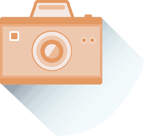 digital orange camera illustration on transparent background - Download Free Stock Videos Pikwizard.com