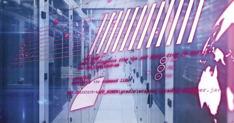 Futuristic Data Processing in Computer Servers with Global Connections - Download Free Stock Images Pikwizard.com