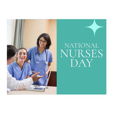 Celebrating national nurses day with healthcare team discussion