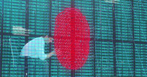Fingerprint Encryption and Data Analysis Concept - Download Free Stock Images Pikwizard.com