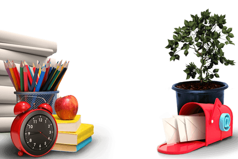 School Supplies and Mailbox on Transparent Background - Download Free Stock Videos Pikwizard.com