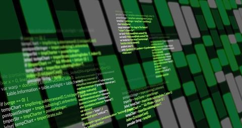 Data Processing with Abstract Digital Grid - Download Free Stock Images Pikwizard.com