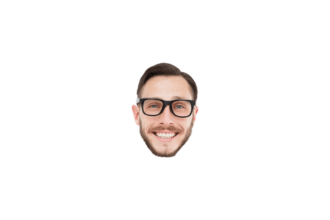 happy caucasian man with glasses on transparent background - Download Free Stock Videos Pikwizard.com