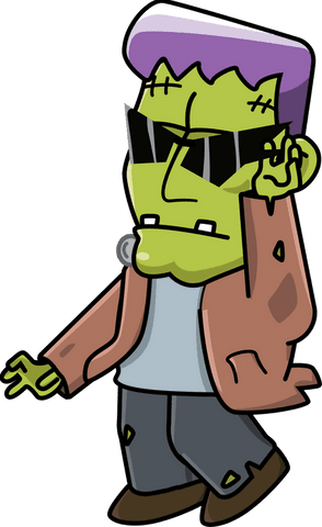 Cool Frankenstein Monster in Sunglasses on Transparent Background - Download Free Stock Videos Pikwizard.com