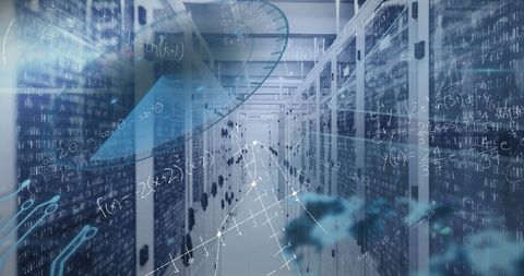 Innovative data center with mathematical overlay and advanced technology