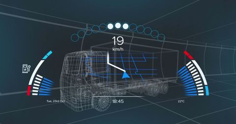 Digital Vehicle Interface and Data Visualization - Download Free Stock Images Pikwizard.com