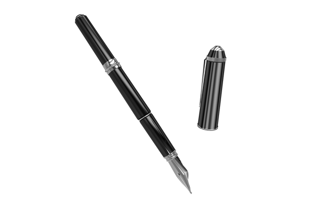 Elegant Black Quill Pen on Transparent Background With Cap Removed - Download Free Stock Videos Pikwizard.com