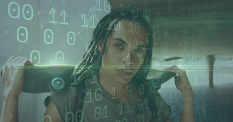 Digital binary and urban youth blended concept