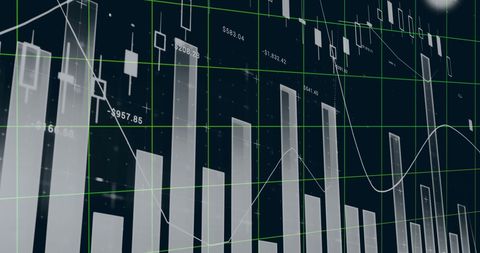 Abstract Financial Data Analysis with Graphs and Charts Overlay - Download Free Stock Images Pikwizard.com
