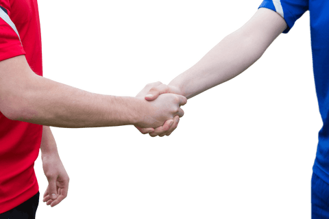 sportsmanship gesture with transparent hands shake - Download Free Stock Videos Pikwizard.com