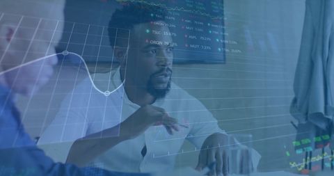 Financial Experts Analyzing Stock Market Trends in Modern Office - Download Free Stock Images Pikwizard.com