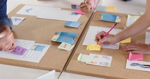 Team of Creative Professionals Collaborating on Project Planning