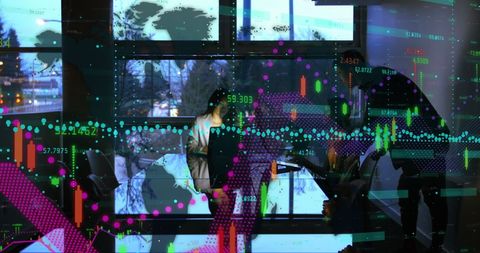 Business Team Analyzing Financial Market Trends in Office Setting - Download Free Stock Images Pikwizard.com