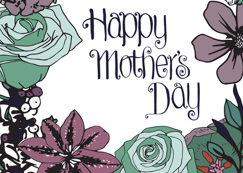 Transparent Mother's Day Floral Greeting Card Illustration - Download Free Stock Videos Pikwizard.com