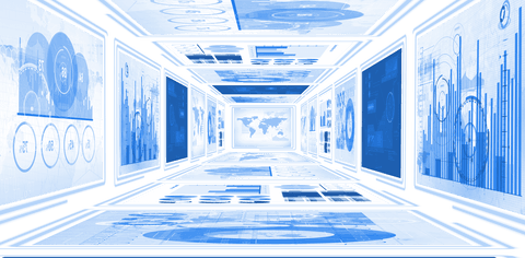 Transparent Vector Illustration of Digital Interfaces in Futuristic Tunnel - Download Free Stock Videos Pikwizard.com