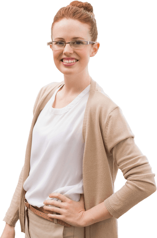 Confident Professional Woman Smiling in Transparent Background - Download Free Stock Videos Pikwizard.com