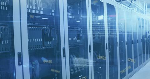 Data Processing Activity in Advanced Server Room - Download Free Stock Images Pikwizard.com