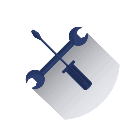 white transparent background with wrench and screwdriver icon - Download Free Stock Videos Pikwizard.com