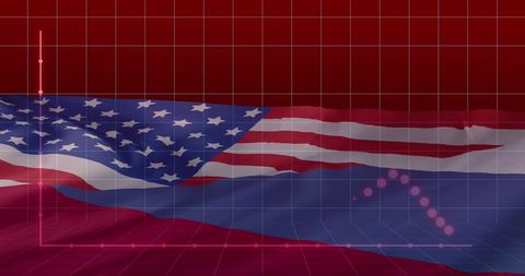 economic relations concept with usa and russia flags - Download Free Stock Images Pikwizard.com