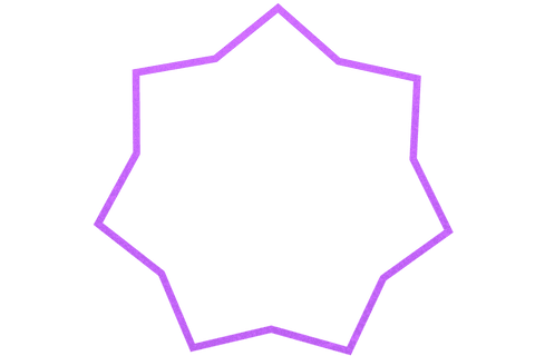 purple geometric star shape with transparent background - Download Free Stock Videos Pikwizard.com