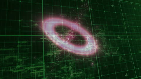 Digital Futuristic Data Interface Mapping