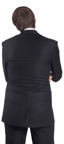 Isolated Caucasian Businessman In Thought On Transparent Background