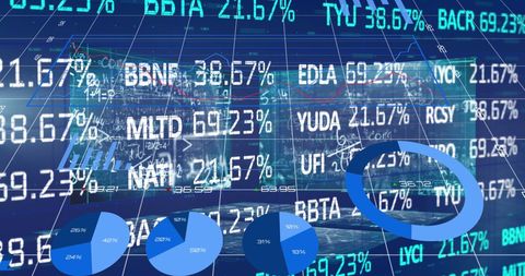 digital financial data overlaid on equations - Download Free Stock Images Pikwizard.com